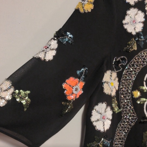 Needle & thread floral embroidered sequin dress 8 - Picture 6 of 8